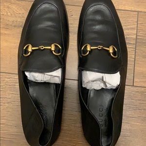 Gucci leather slip on loafers slides men’s